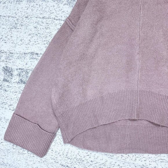 Beams Heart High Neck Knit Dusty Pink Drop Shoulder Fall/Winter - Picture 3 of 5